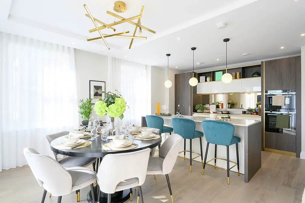 The kitchen of the show home at The Mansions Wimbledon. Call Berkeley on 020 8003 6139 | Property London