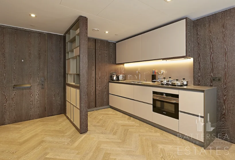 kitchen at battersea power station apartments for sale