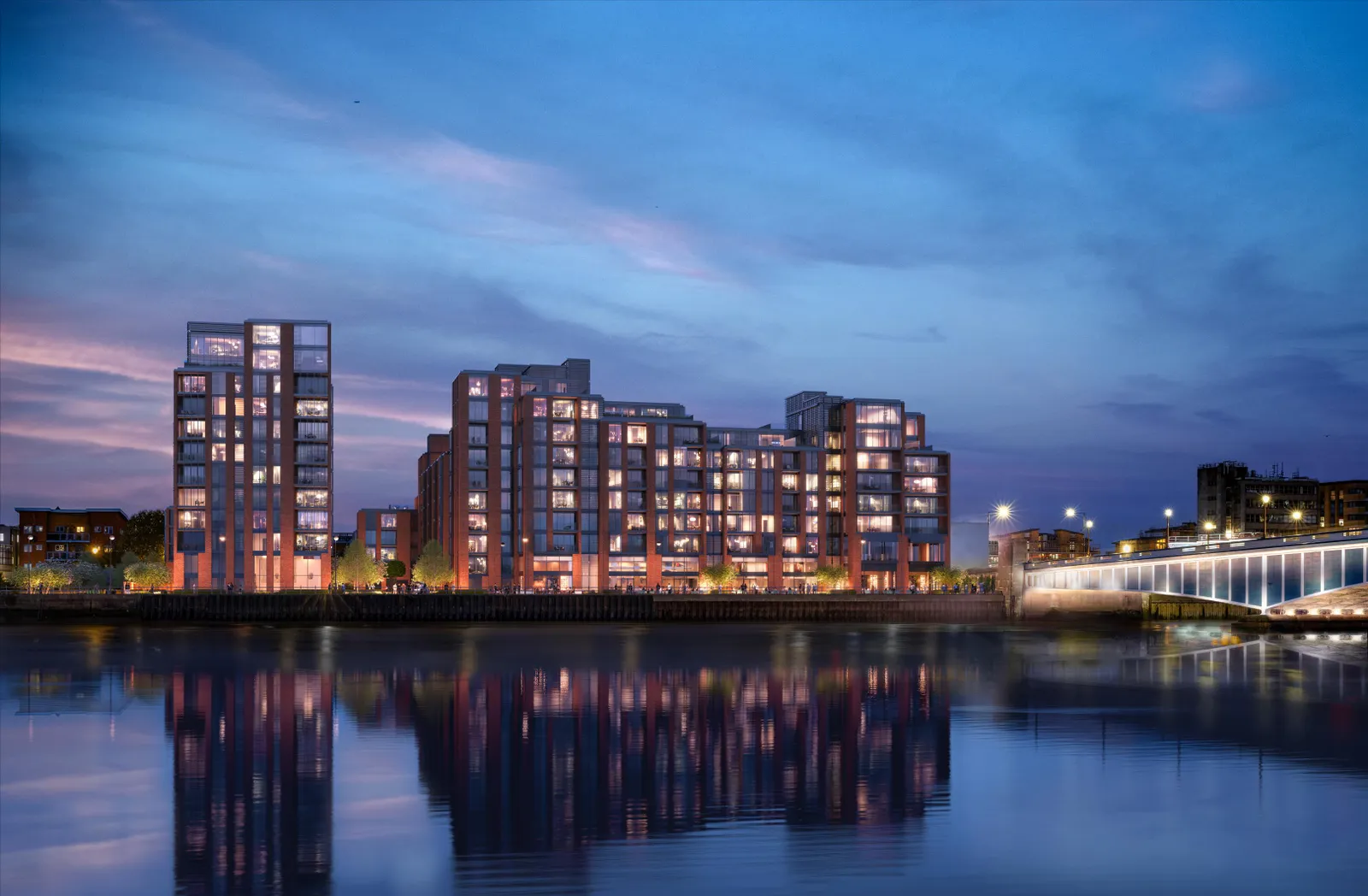 Hurlingham Waterfront London fulham, new build development