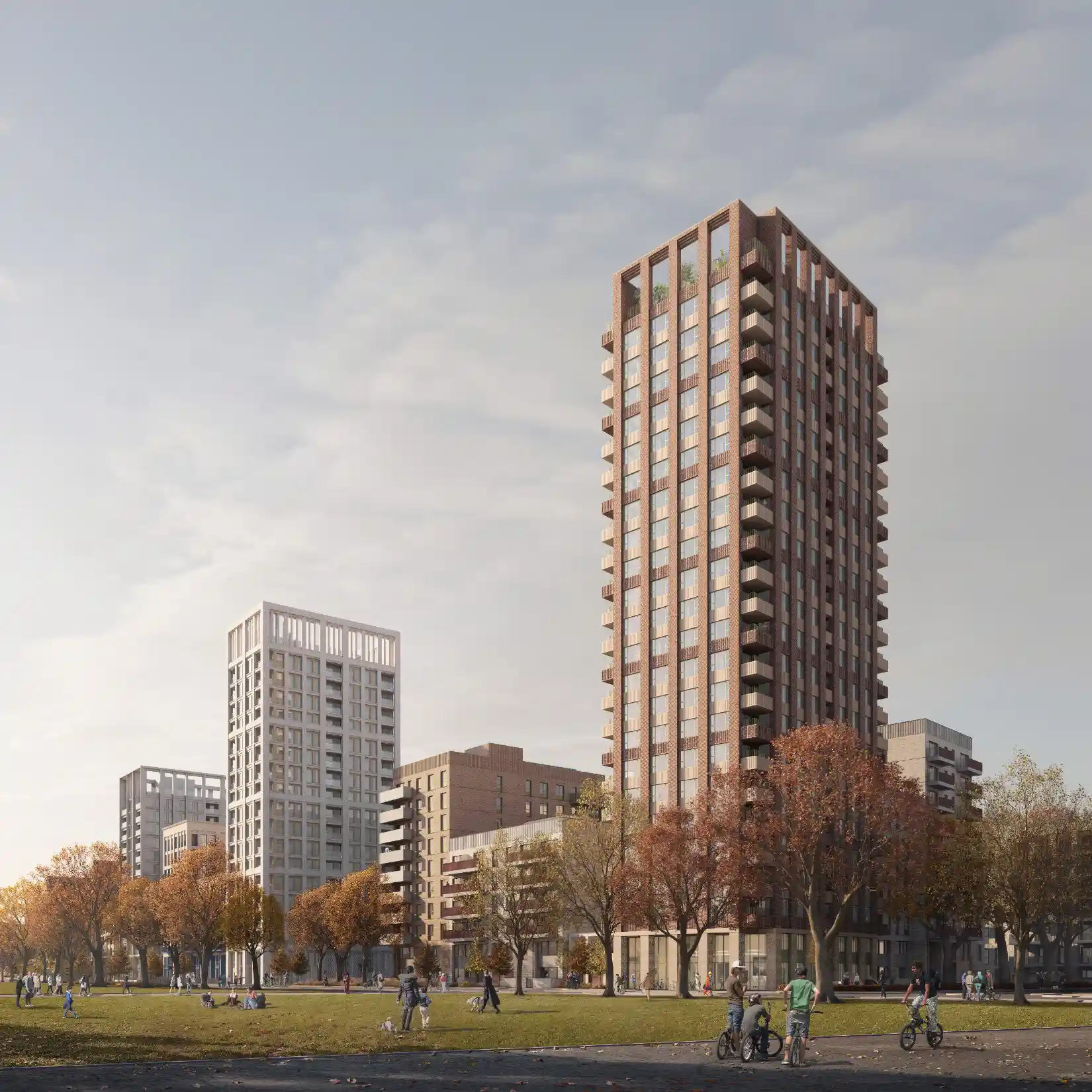 new shared ownership apartments at parkside in Southwark by Notting Hill genesis